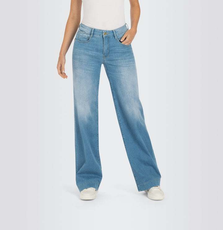 MAC 5233 Rich palazzo jeans blue denim – dames - L30