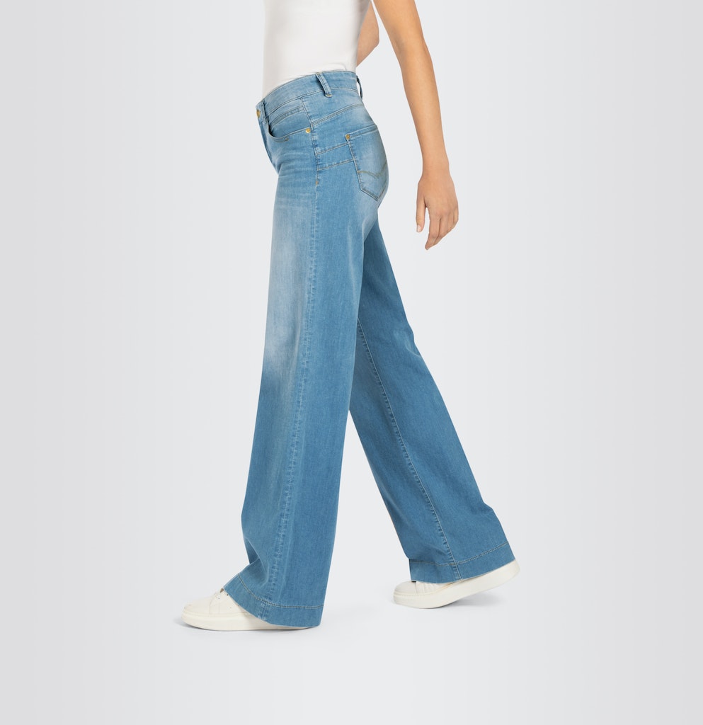 MAC 5233 Rich palazzo jeans blue denim – dames - L30