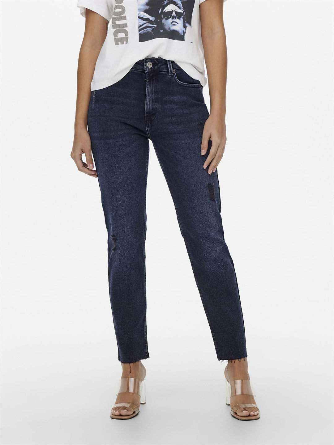 Only EMILY jeans regular-straight fit blauw – dames - Blue Denim - L34