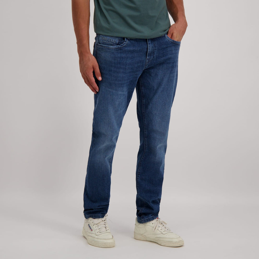 Cars men jeans slim fit heren - 7482803 Douglas - Blue Denim - L30