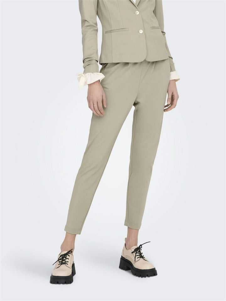 Only 15115847 Poptrash lange broek zand – dames - L32