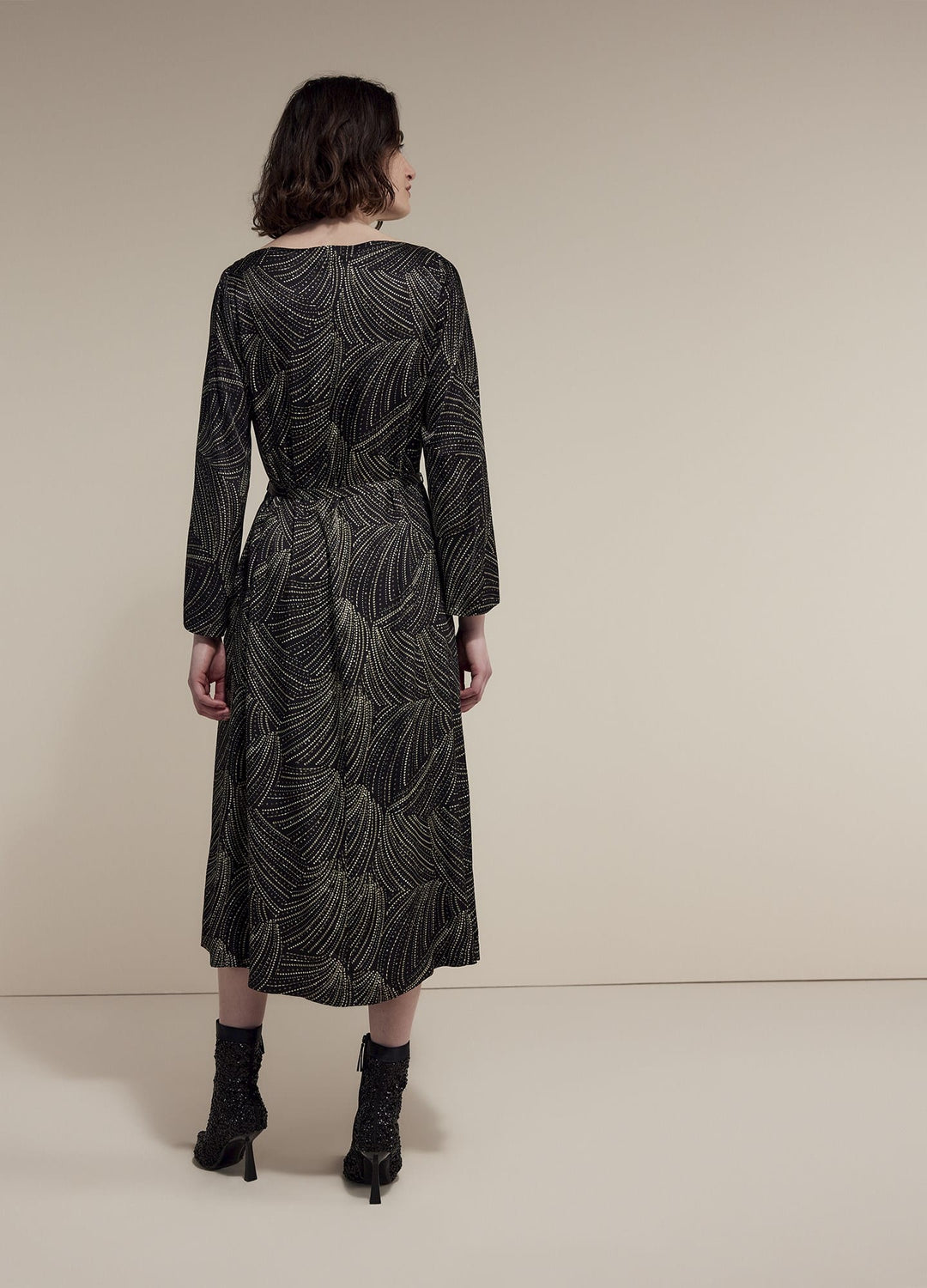 Summum jurk midi dames zwart dessin