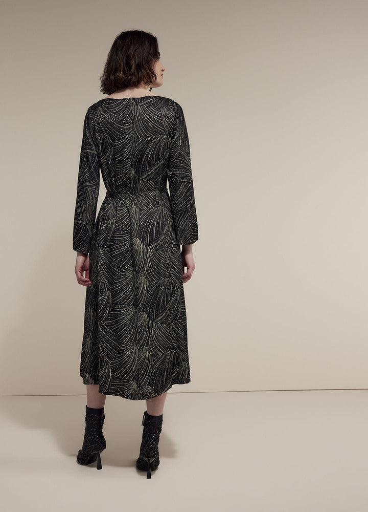 Summum jurk midi dames zwart dessin