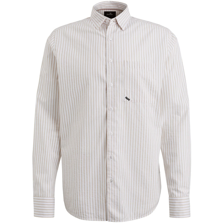 Vanguard overhemd l/m zand dessin – heren