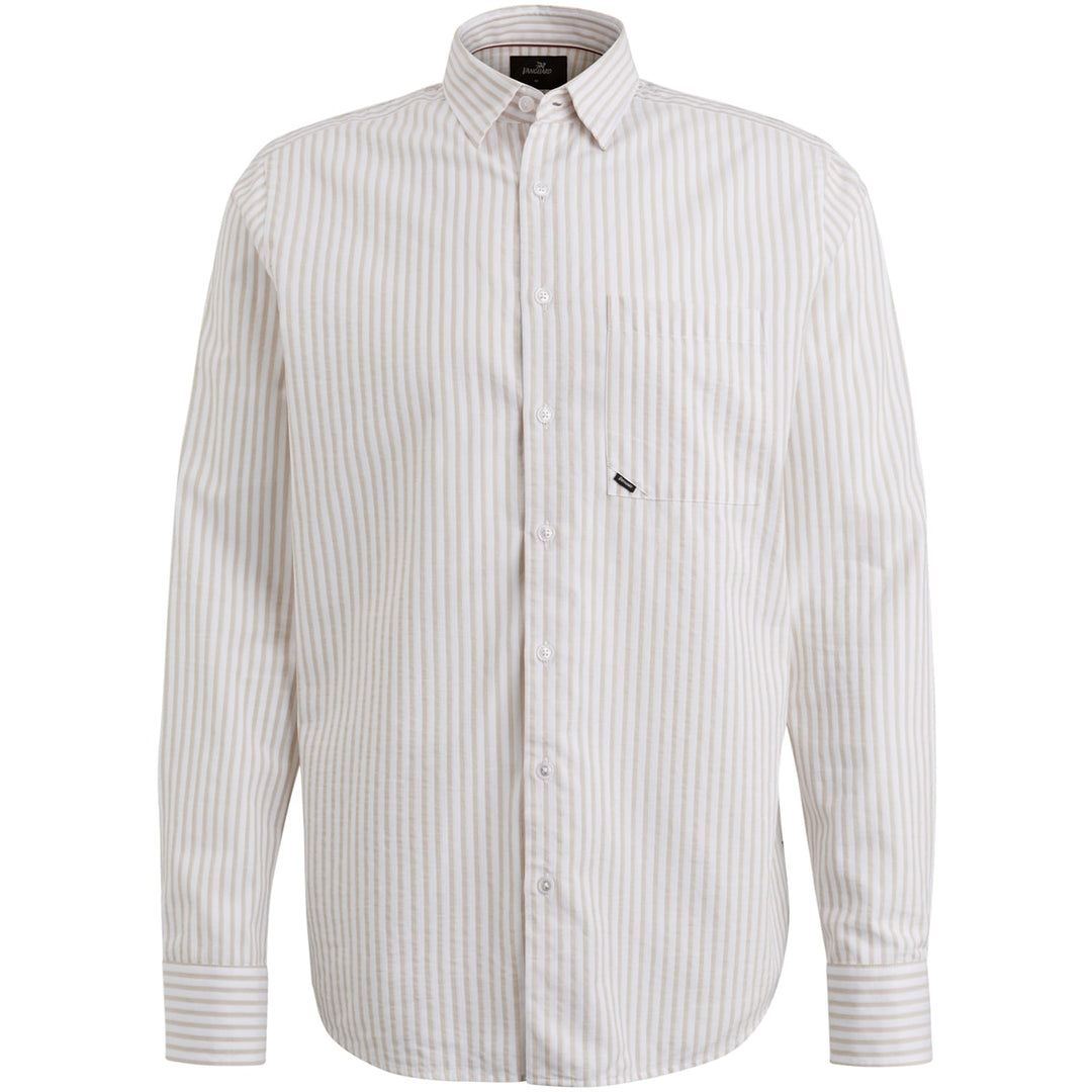 Vanguard overhemd l/m zand dessin – heren
