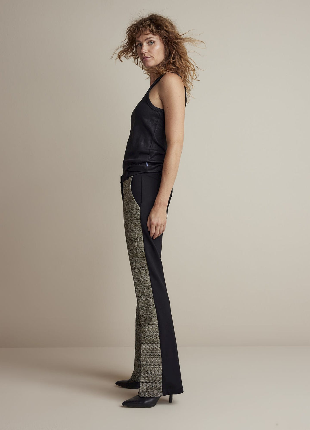 Summum lange broek dames zwart dessin