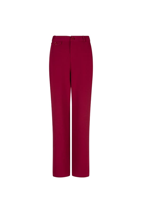 Lofty Manner Trouser Nathalia – dames lange broek fuchsia