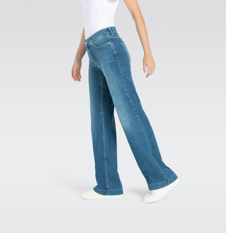 MAC Dream wide jeans loose fit dames – blue denim - L34