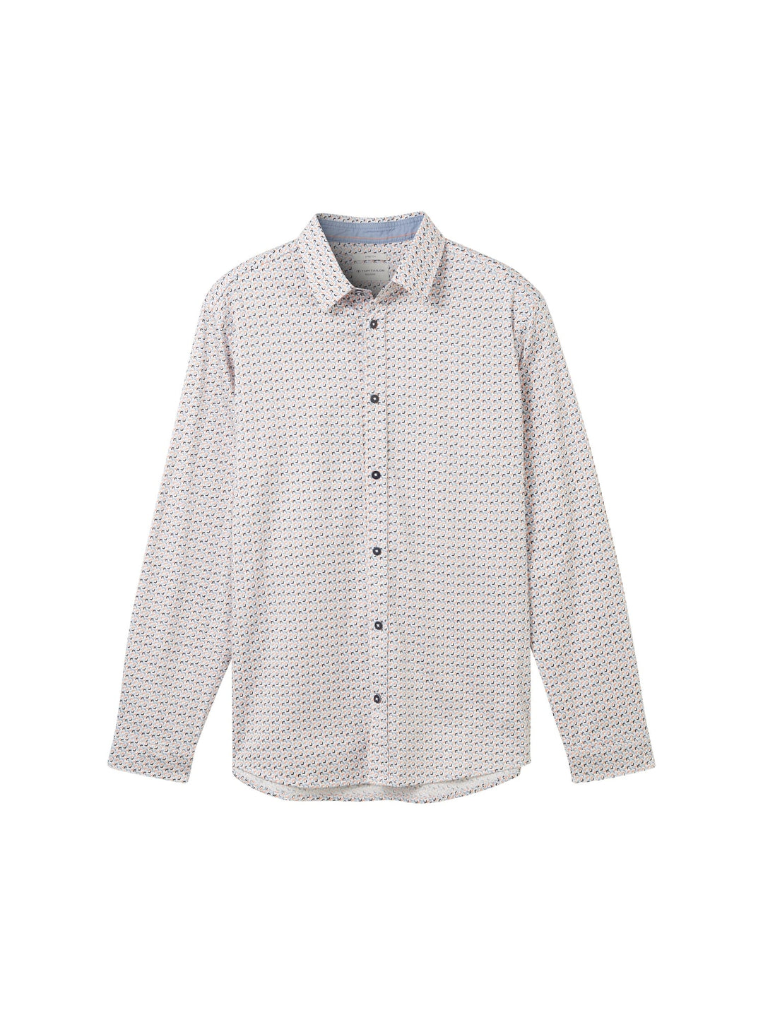 Tom Tailor overhemd l/m wit dessin – heren