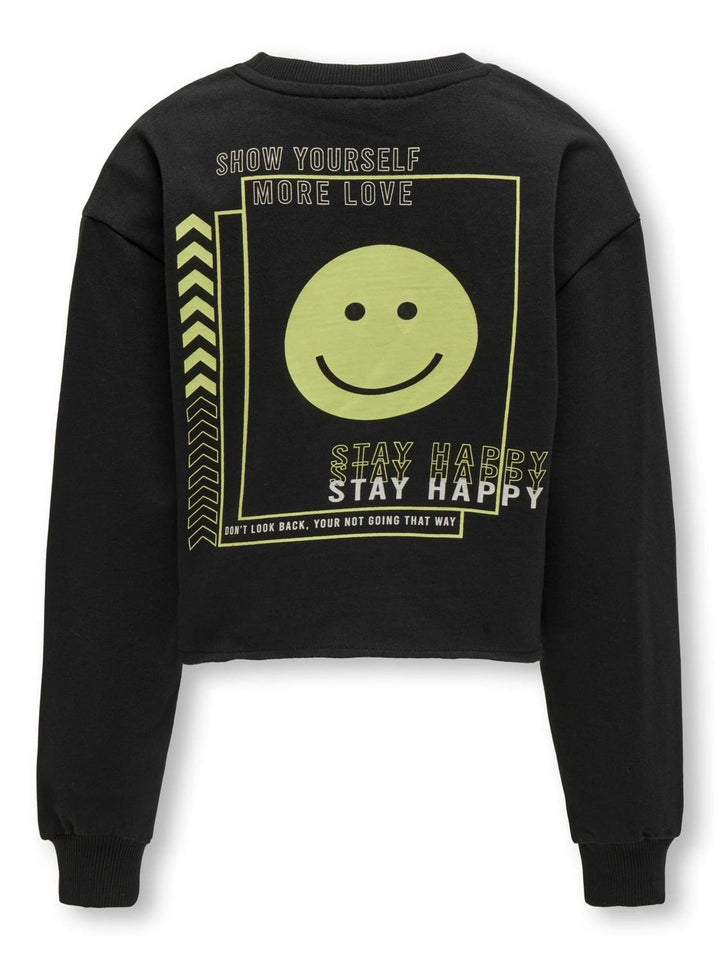 Kids Only Astrid sweater zwart – meisjes