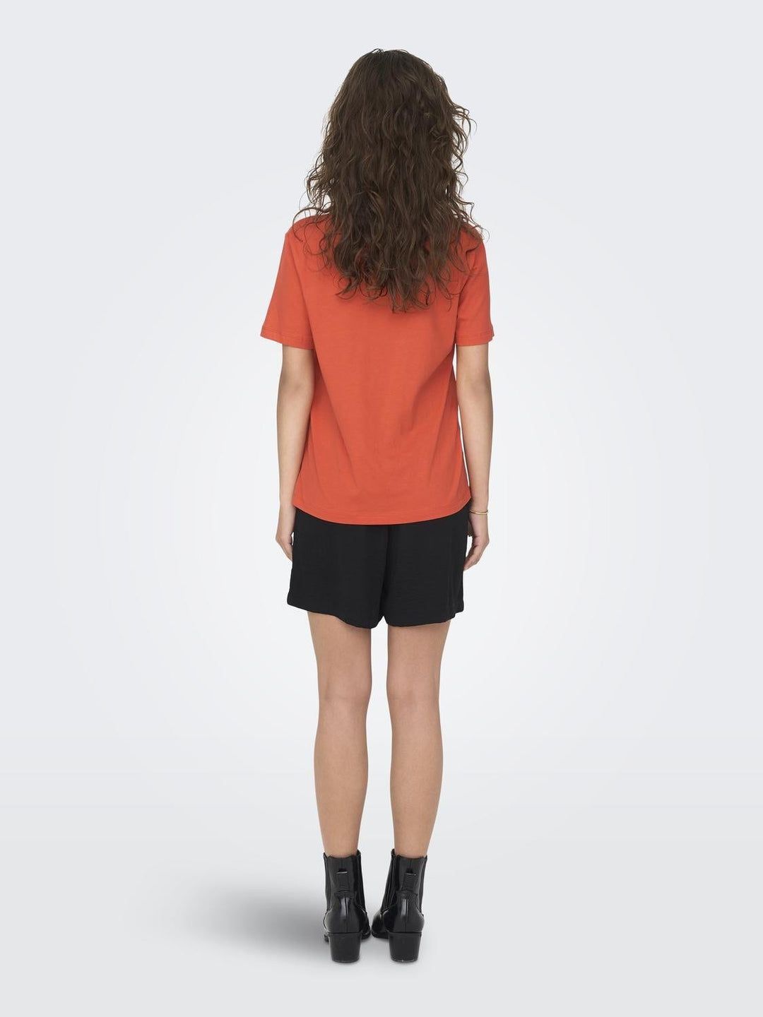 Only Duffy T-shirt oranje – dames