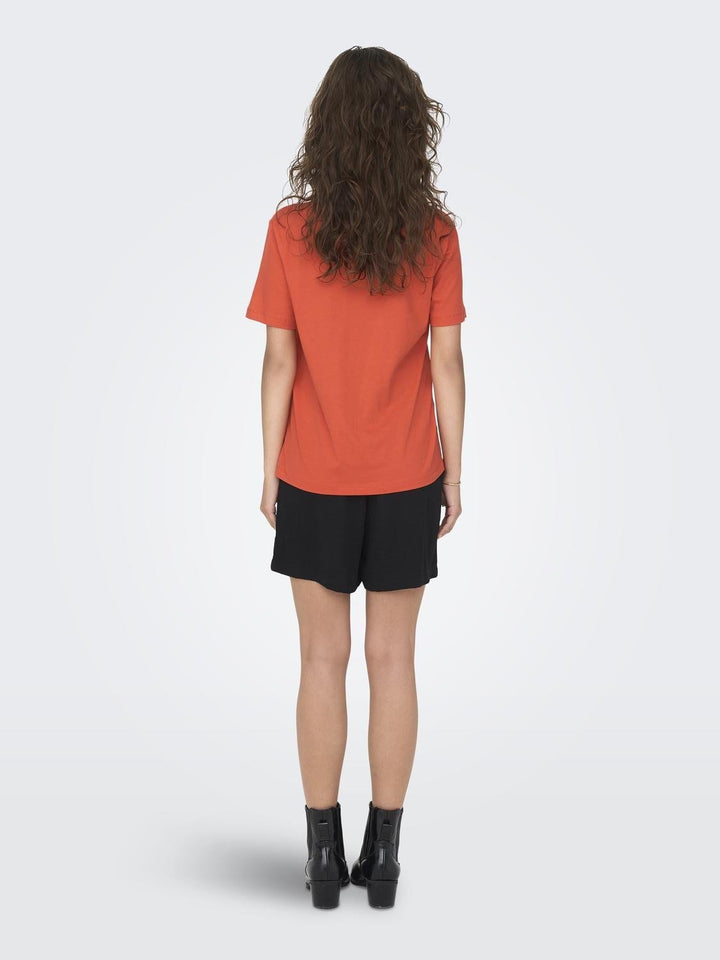 Only Duffy T-shirt oranje – dames
