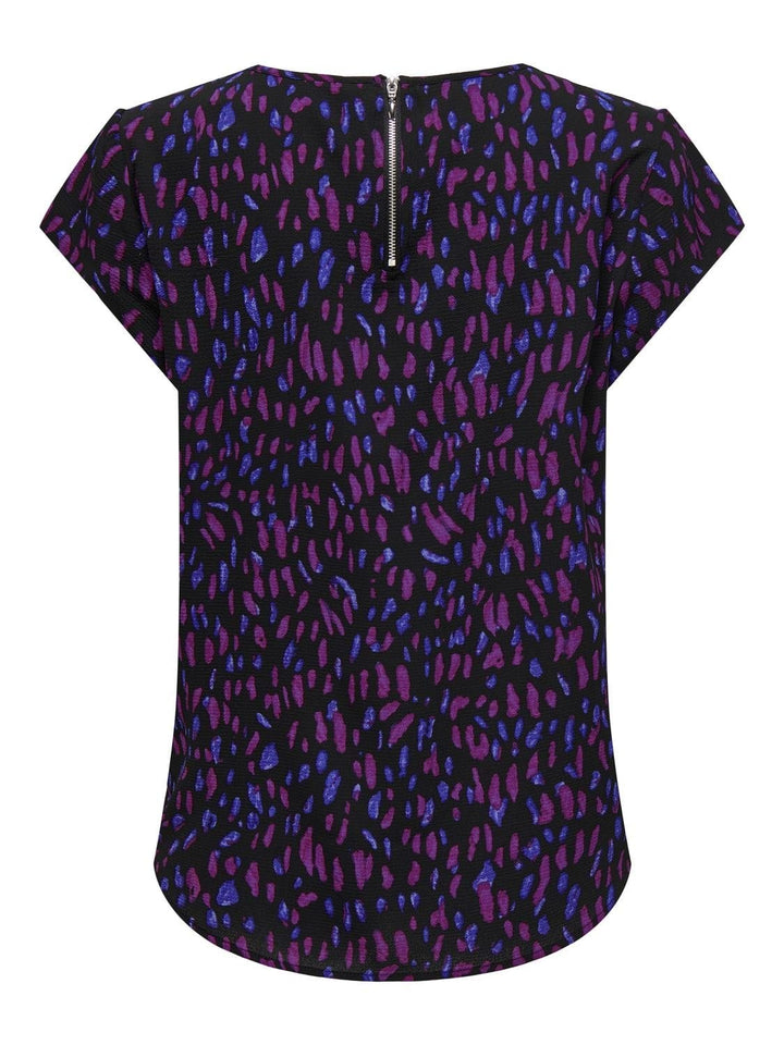 Only ONLVALERINA top paars dessin – dames