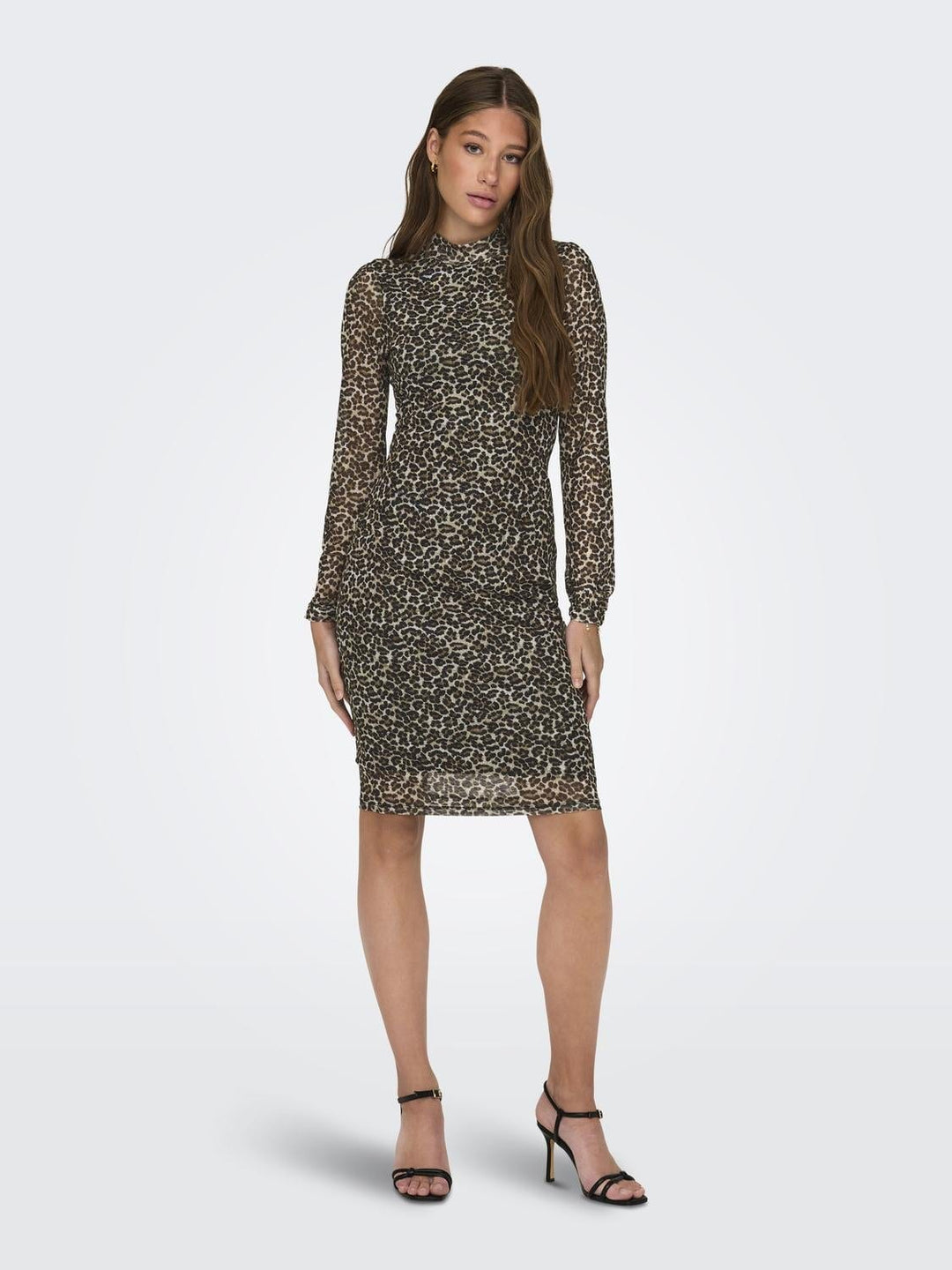 Only Erica jurk kort bruin dessin – dames