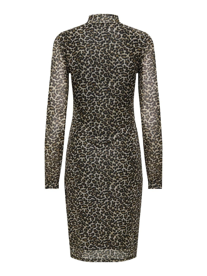 Only Erica jurk kort bruin dessin – dames