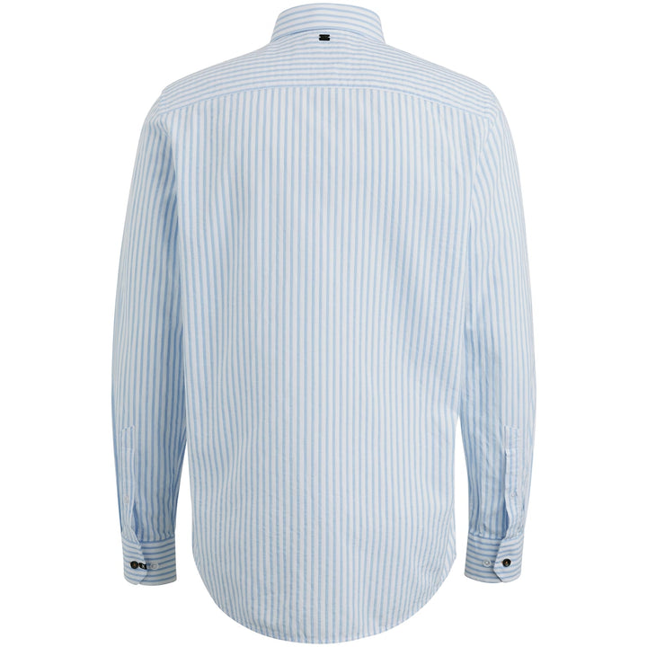 Vanguard overhemd l/m blauw dessin – heren