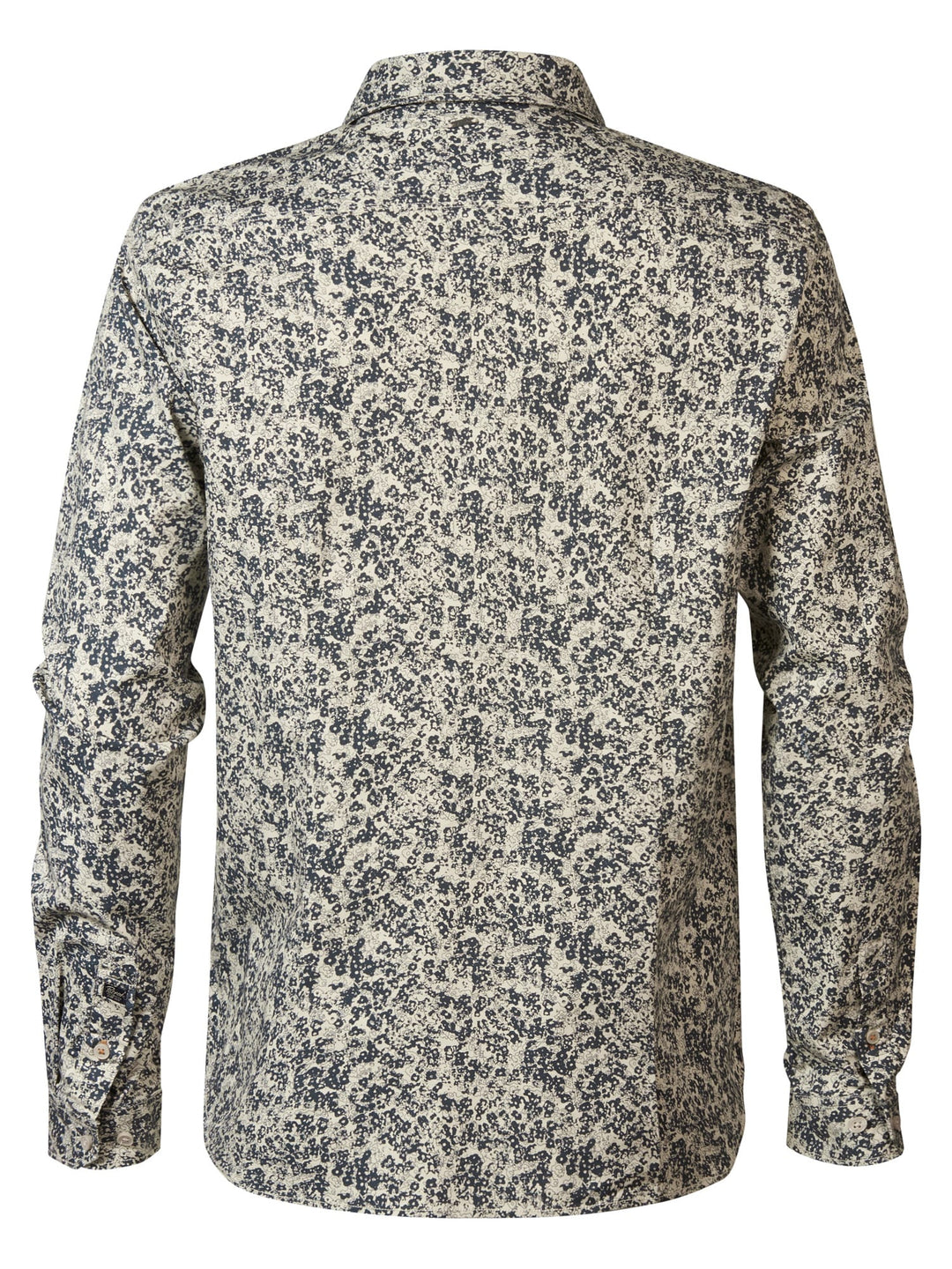 Petrol men M-3040-SIL419 overhemd l/m ecru dessin – heren