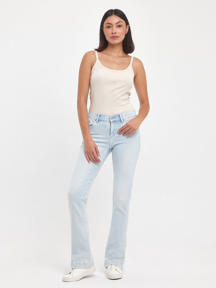 LTB Fallon jeans bootcut flare fit – dames - Blue Denim - L34