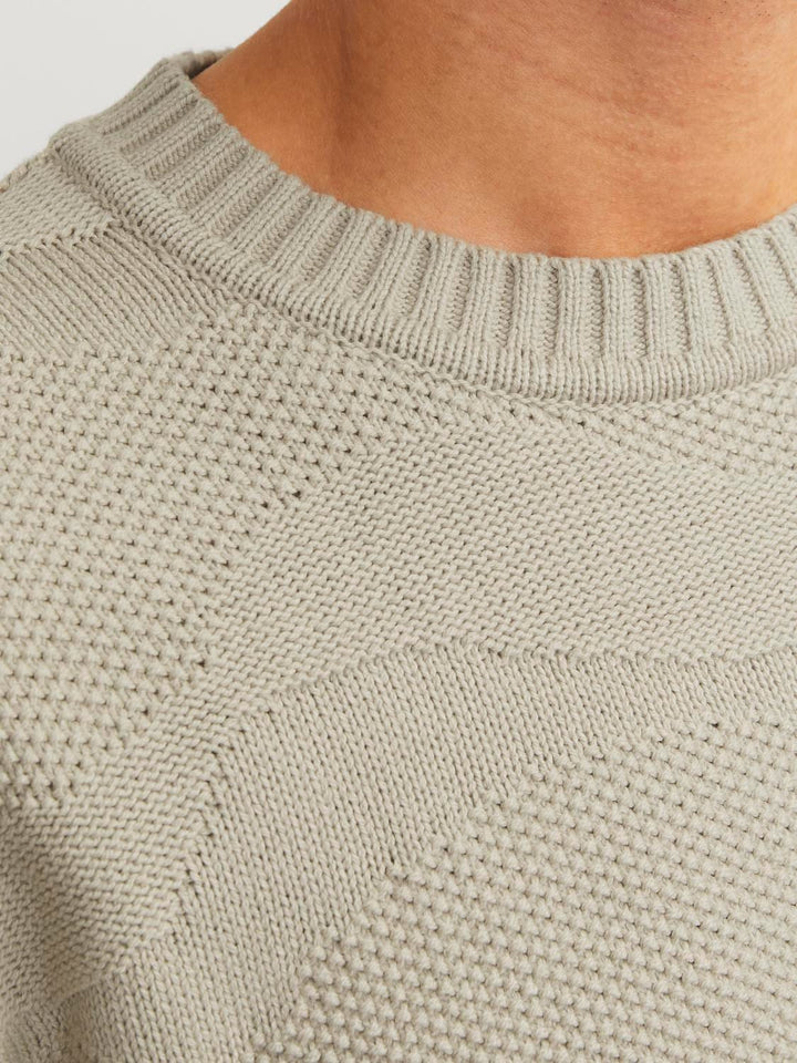 Jack & Jones JPRBLUJOSH KNIT CREW NECK trui – heren - Zand