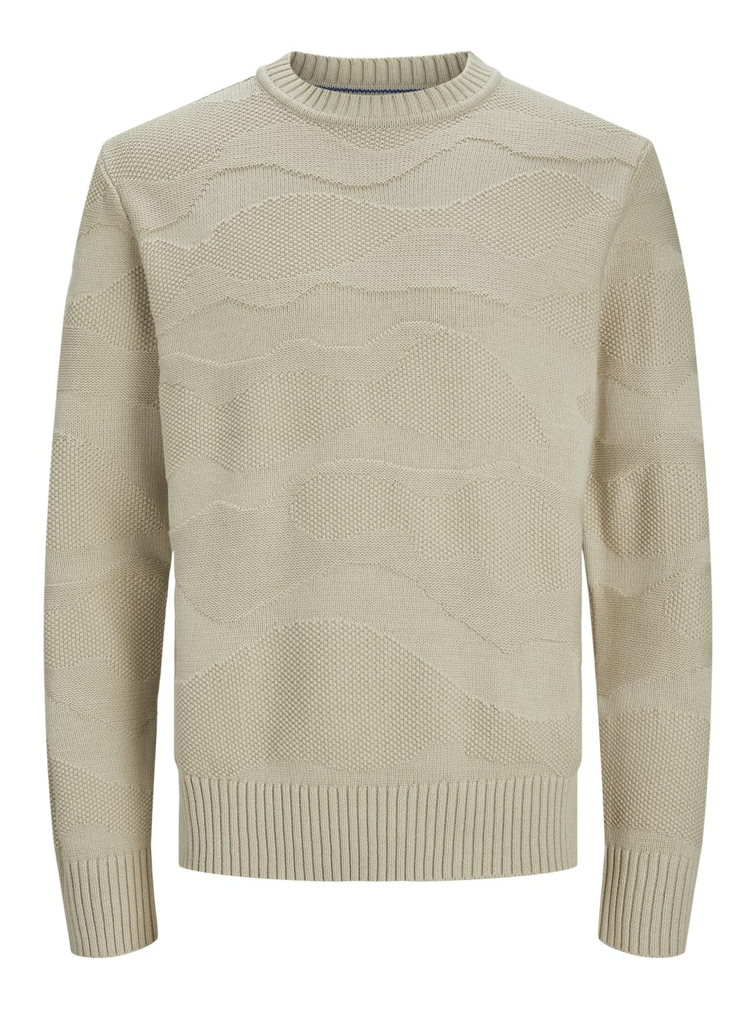 Jack & Jones JPRBLUJOSH KNIT CREW NECK trui – heren - Zand
