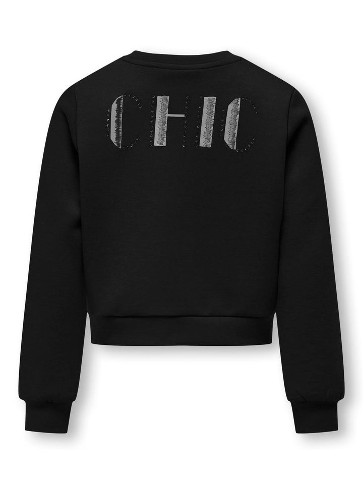 Kids Only Mayra sweater zwart – meisjes