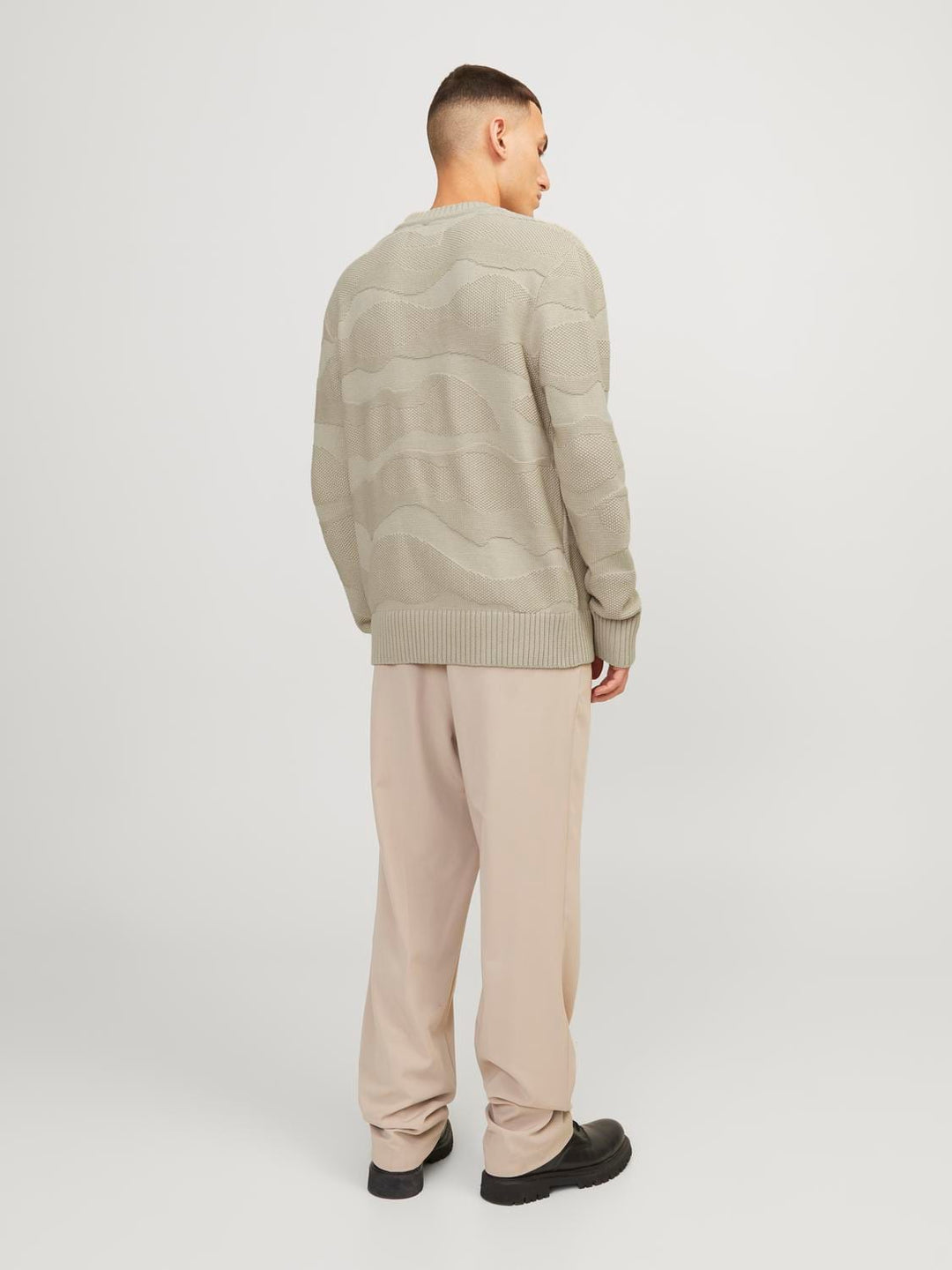 Jack & Jones JPRBLUJOSH KNIT CREW NECK trui – heren - Zand