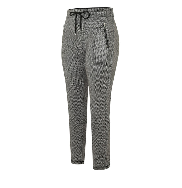MAC women 2710 lange broek dames - grijs dessin