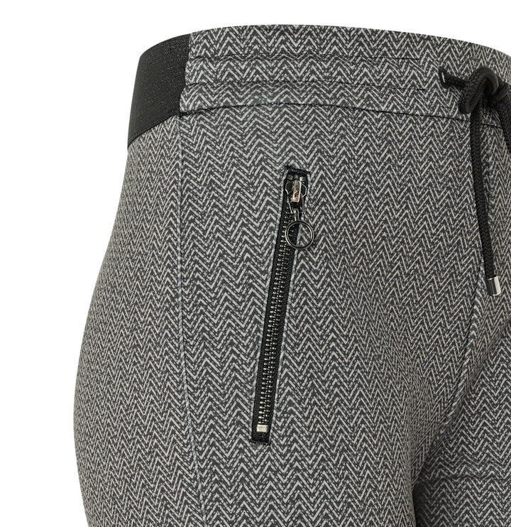 MAC women 2710 lange broek dames - grijs dessin