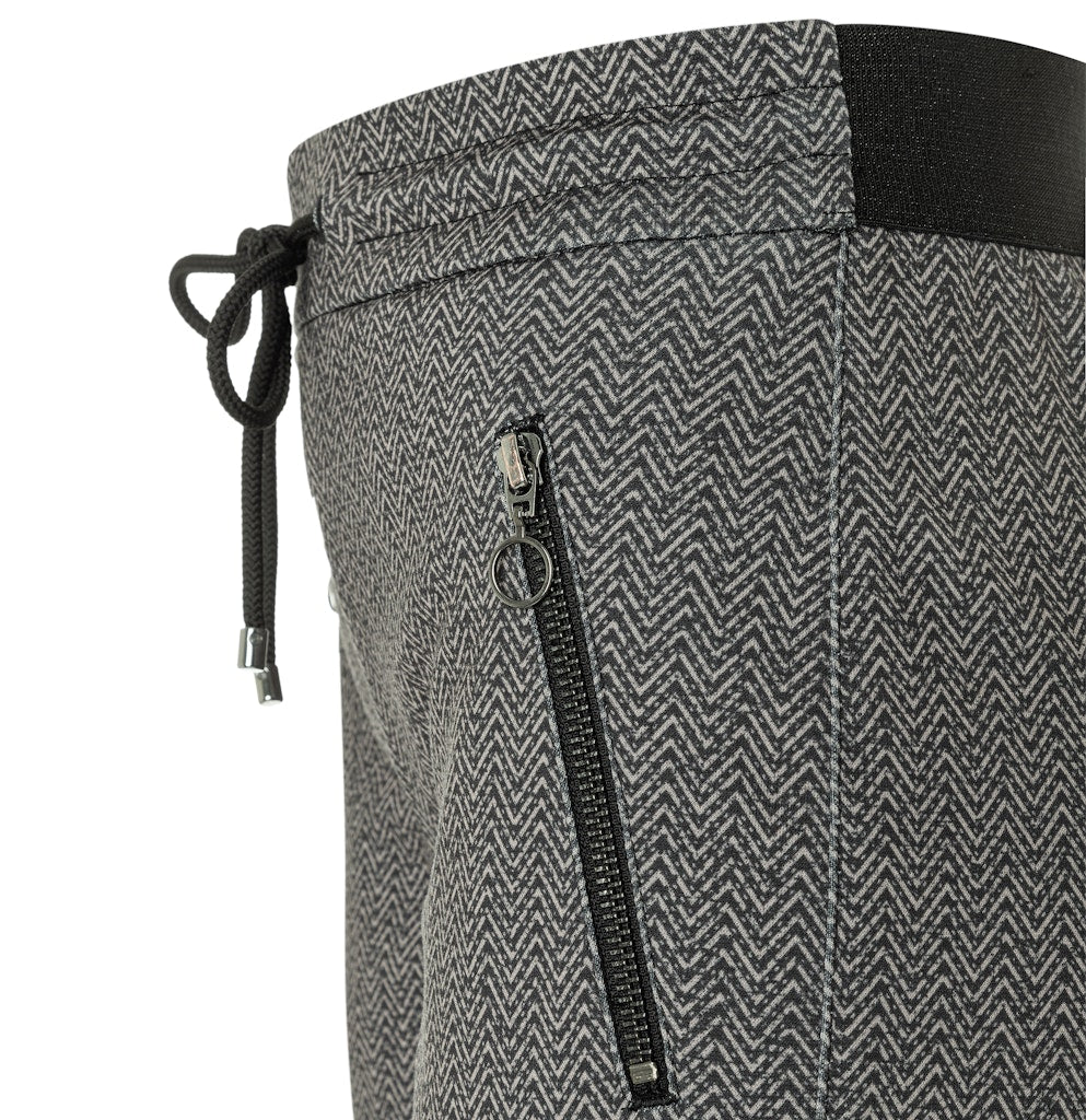 MAC women 2710 lange broek dames - grijs dessin
