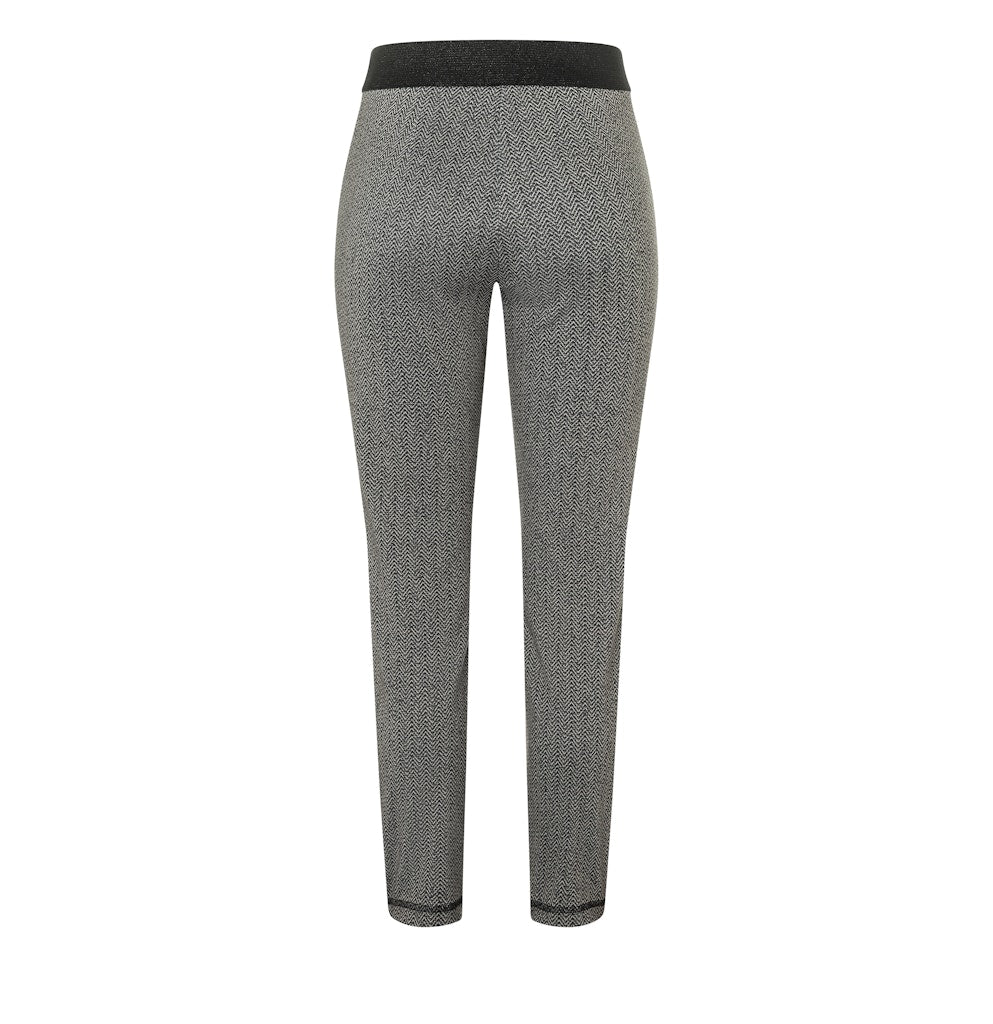 MAC women 2710 lange broek dames - grijs dessin