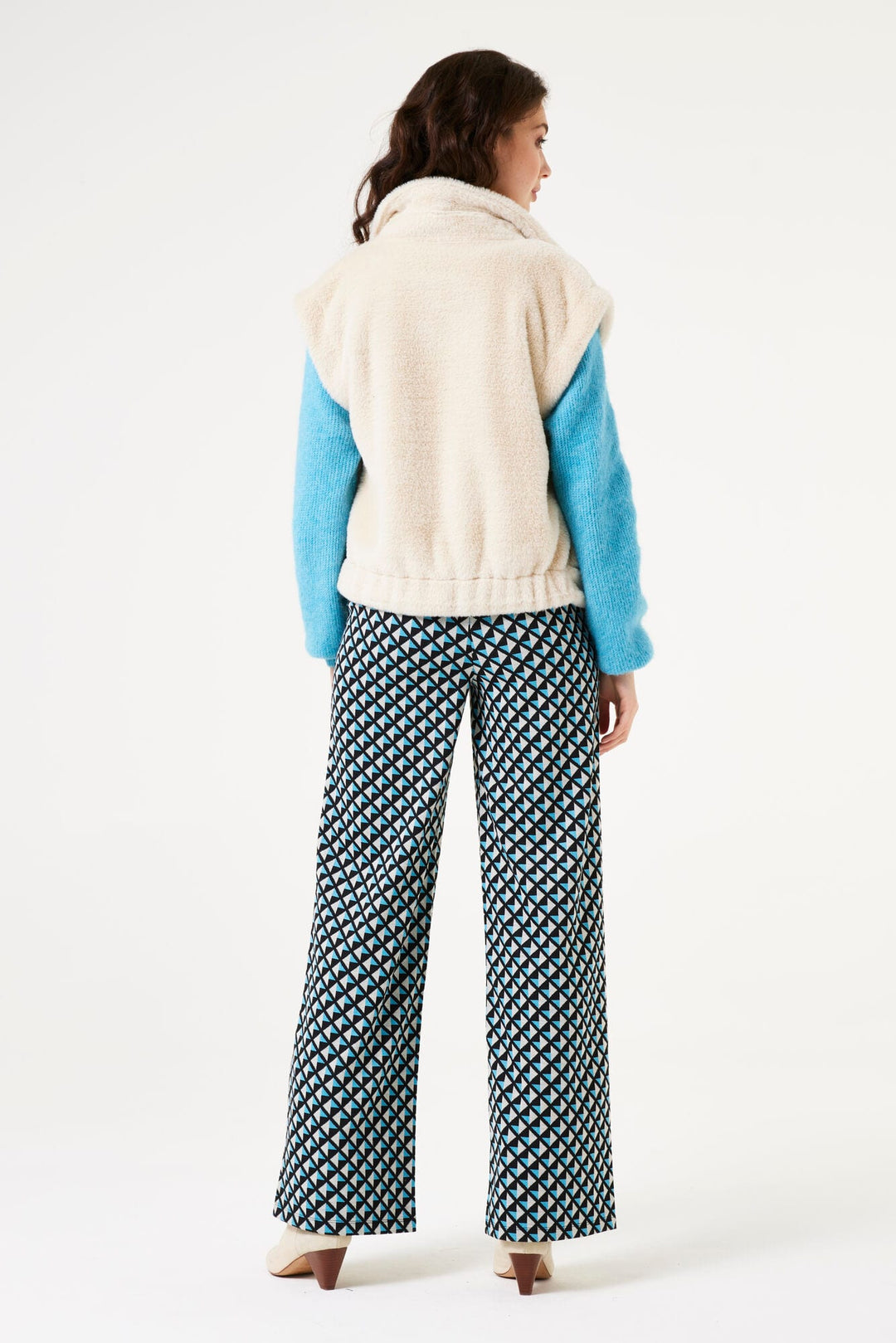 Garcia woman lange broek zwart dessin – dames
