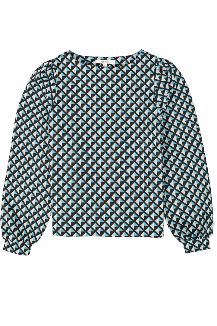 Garcia woman X40261 sweater zwart dessin – dames