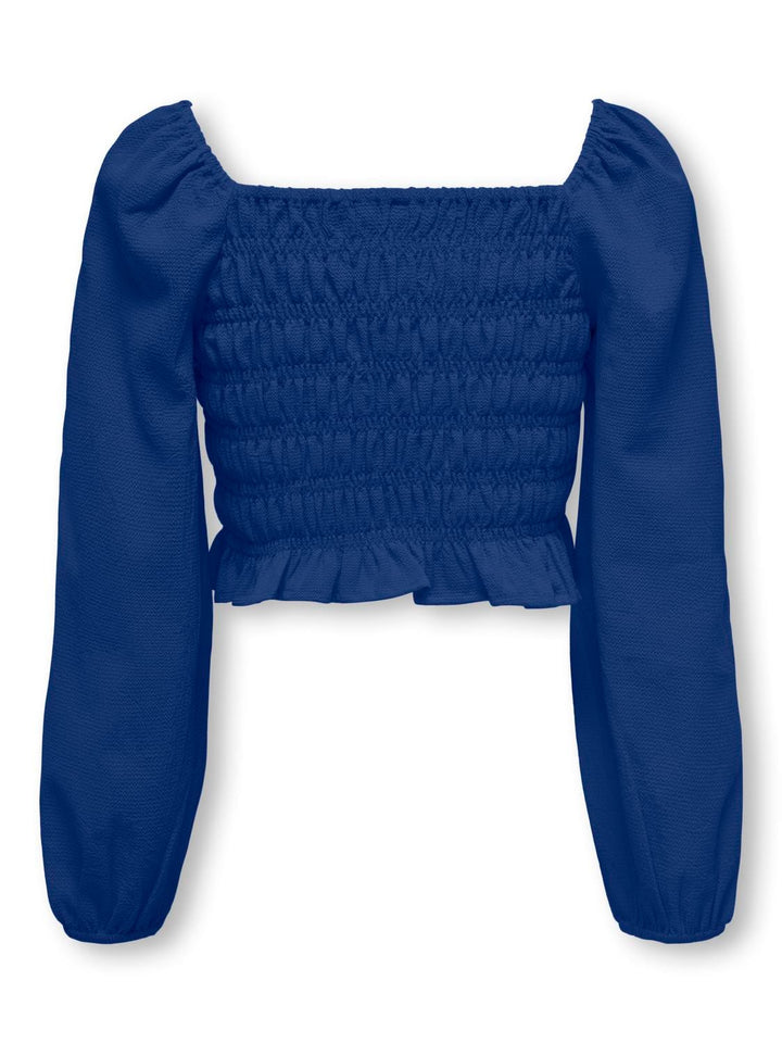 Kids Only KOGHELENE PUFF SLEEVE TOP – meisjes top l/m - Kobalt