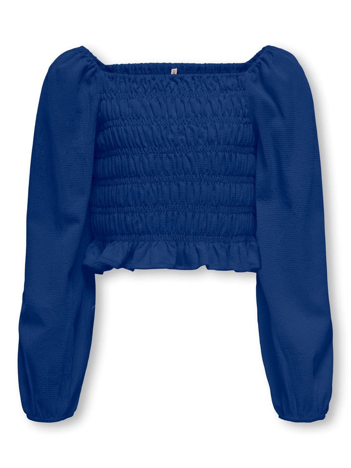 Kids Only KOGHELENE PUFF SLEEVE TOP – meisjes top l/m - Kobalt