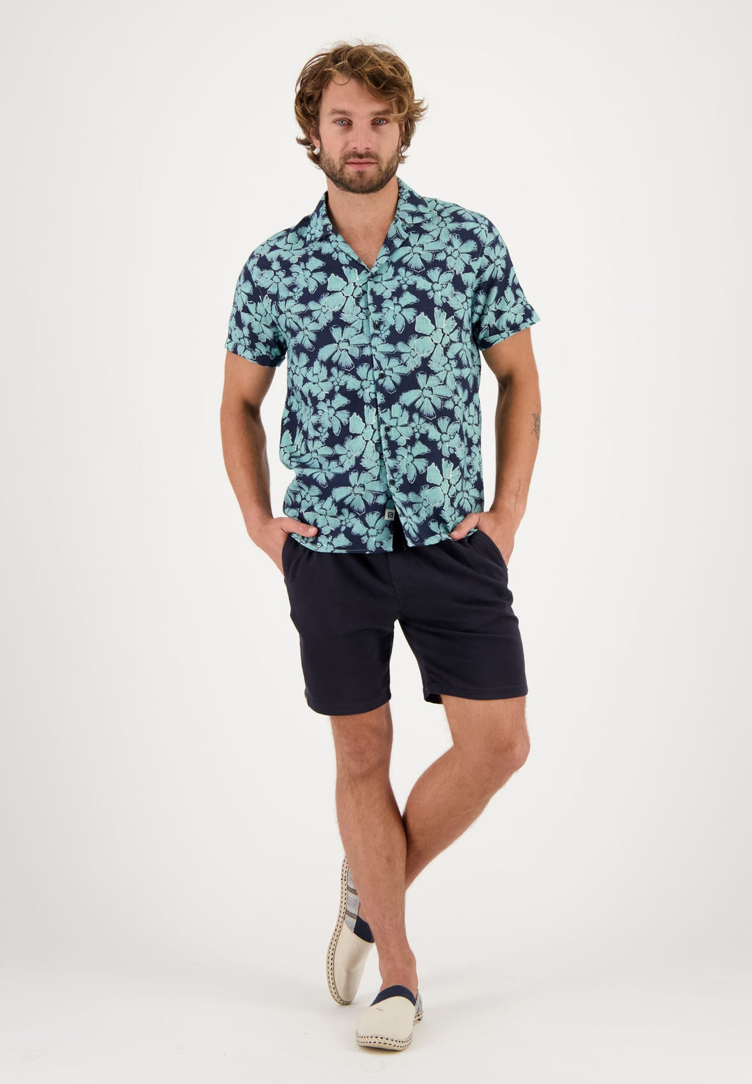Gabbiano men overhemd l/m navy – heren
