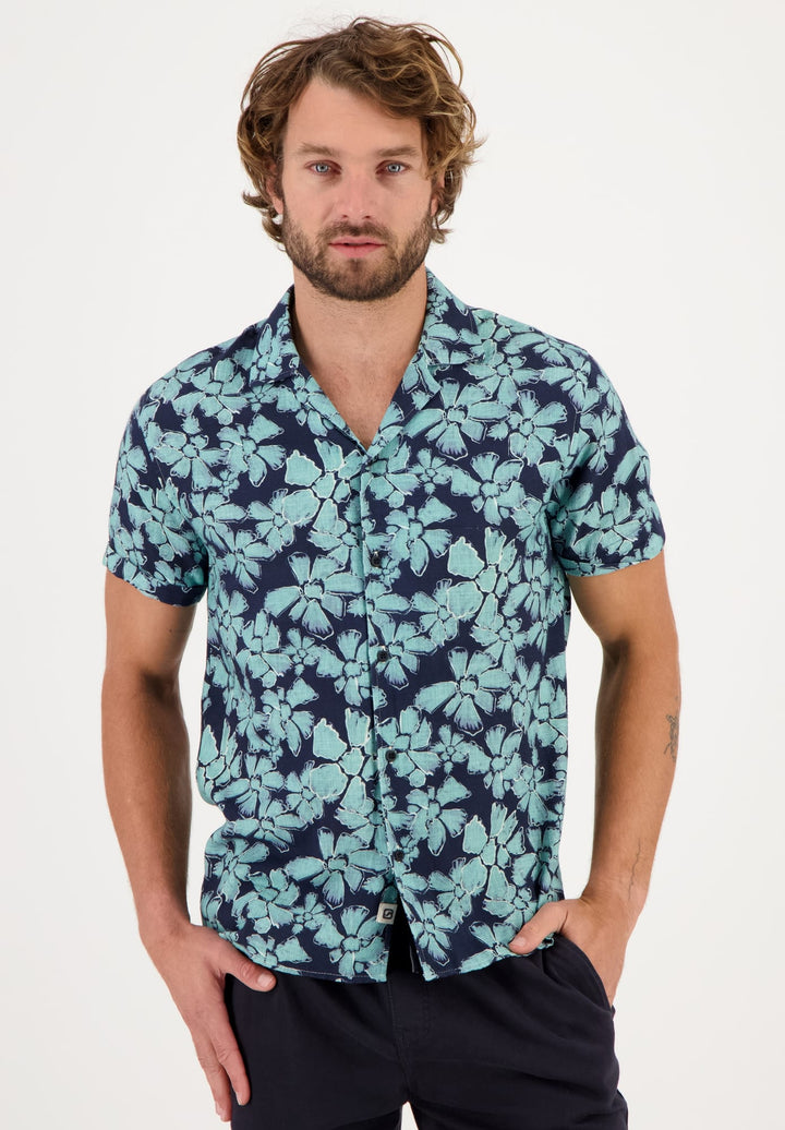 Gabbiano men overhemd l/m navy – heren