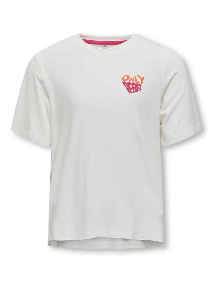 Kids Only Lilli T-shirt off-white – meisjes