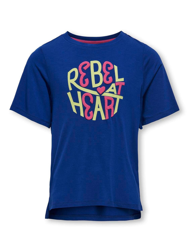 Kids Only Lilli T-shirt kobalt – meisjes