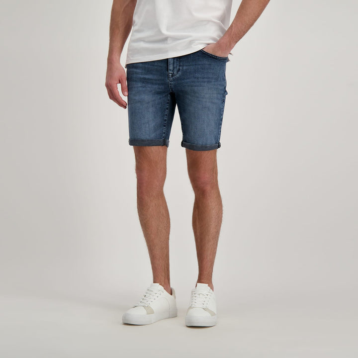 Cars men Short Falcon denim short – heren - Blue Denim