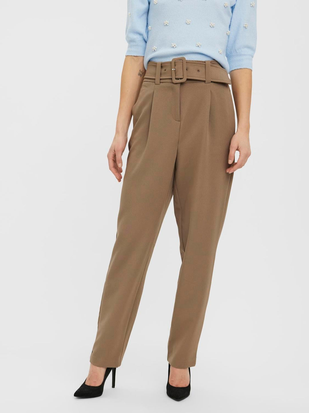 VERO MODA 10260092 Ulia lange broek taupe – dames