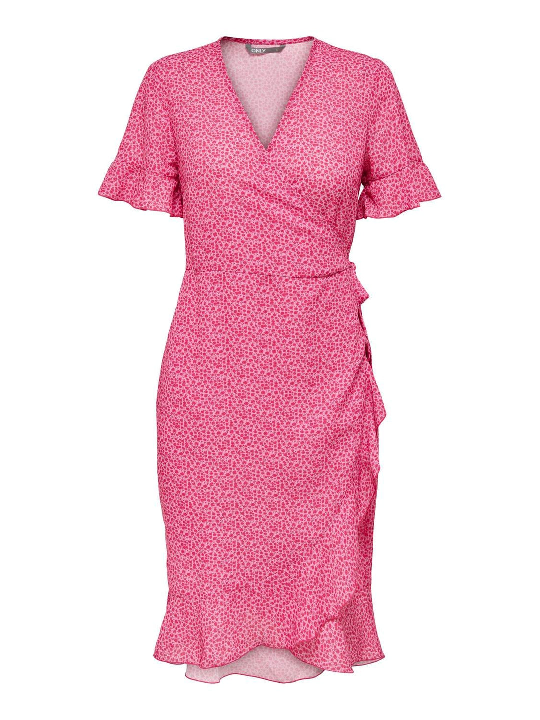 Only ONLSANDY S/S WRAP DRESS lila – damesjurk