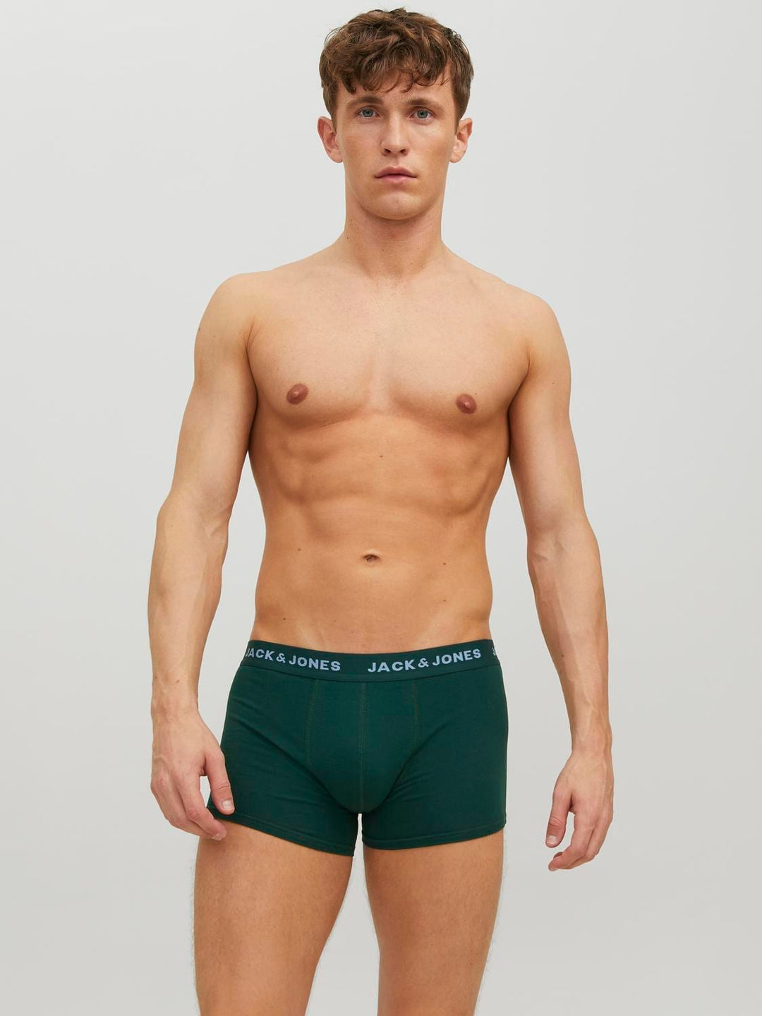 Jack & Jones 12220376 Carlo boxershort heren – groen dessin
