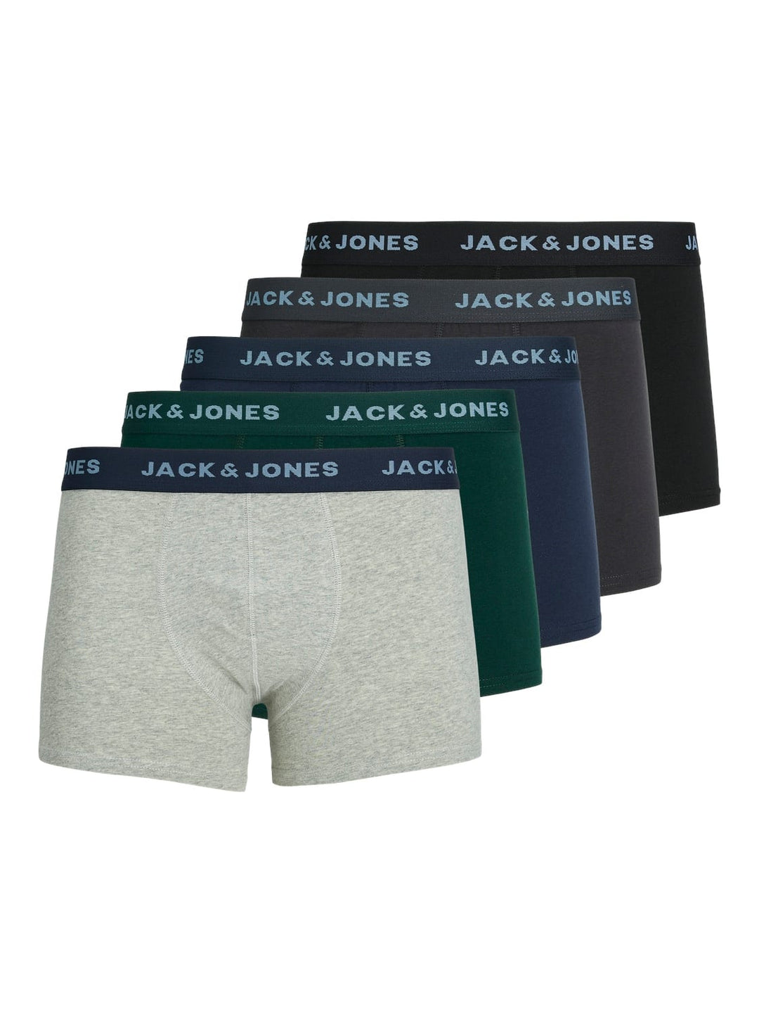 Jack & Jones 12220376 Carlo boxershort heren – groen dessin