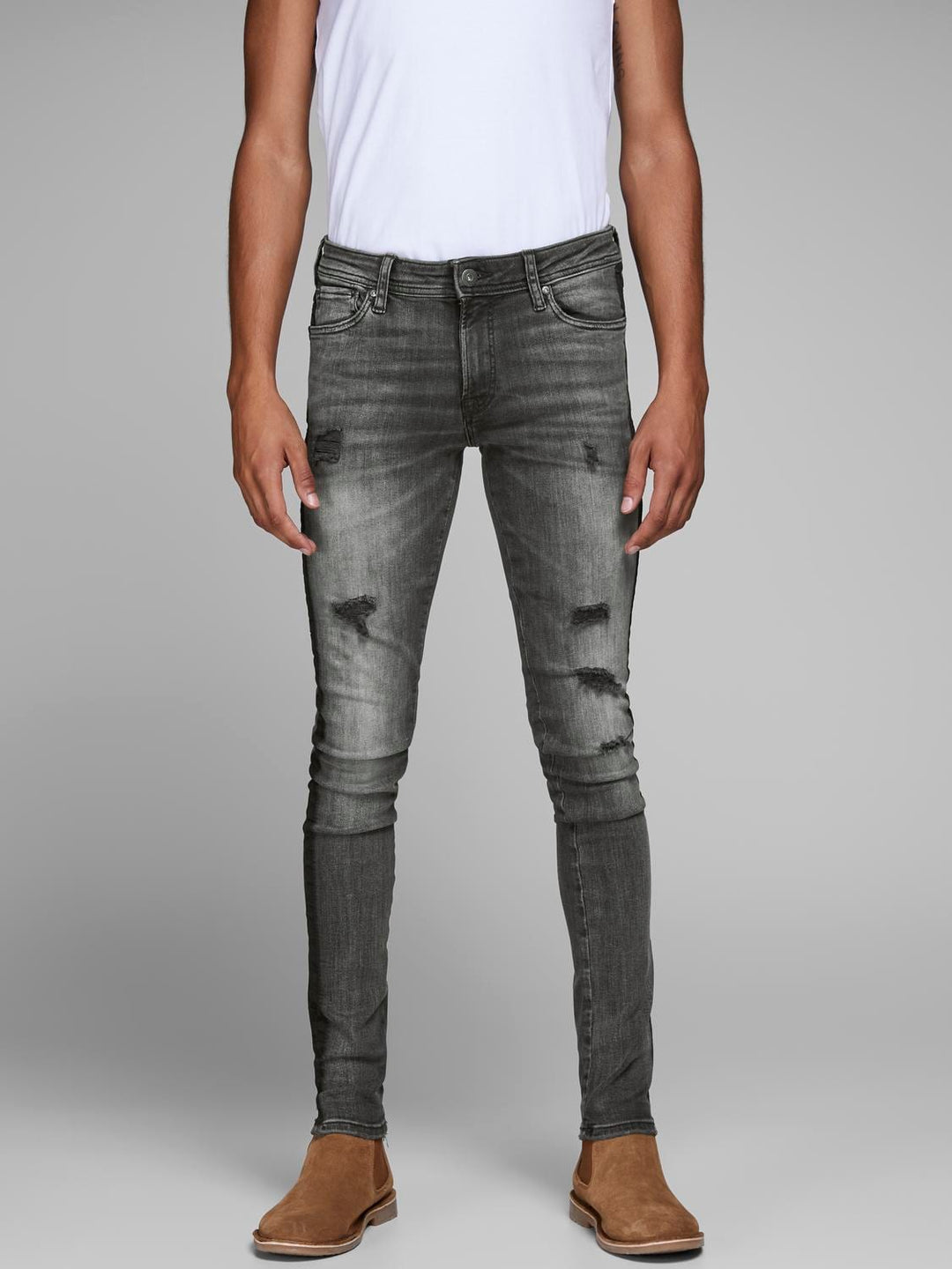 Jack & Jones slim fit jeans zwart – heren - Black Denim - L32