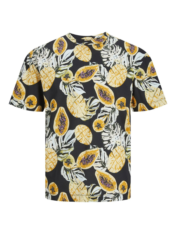 Jack & Jones Kids T-shirt JORTAMPA AOP – jongens - Blauw Dessin