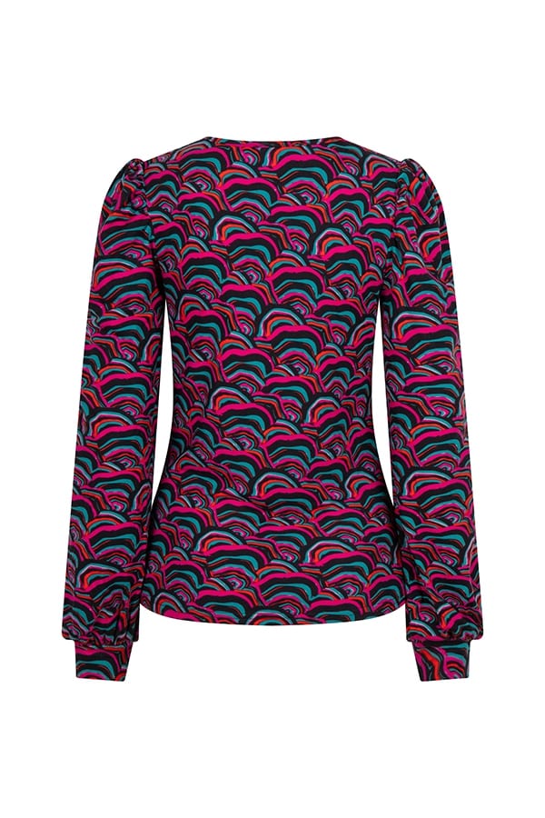 Lofty Manner Top Luella - dames top paars dessin