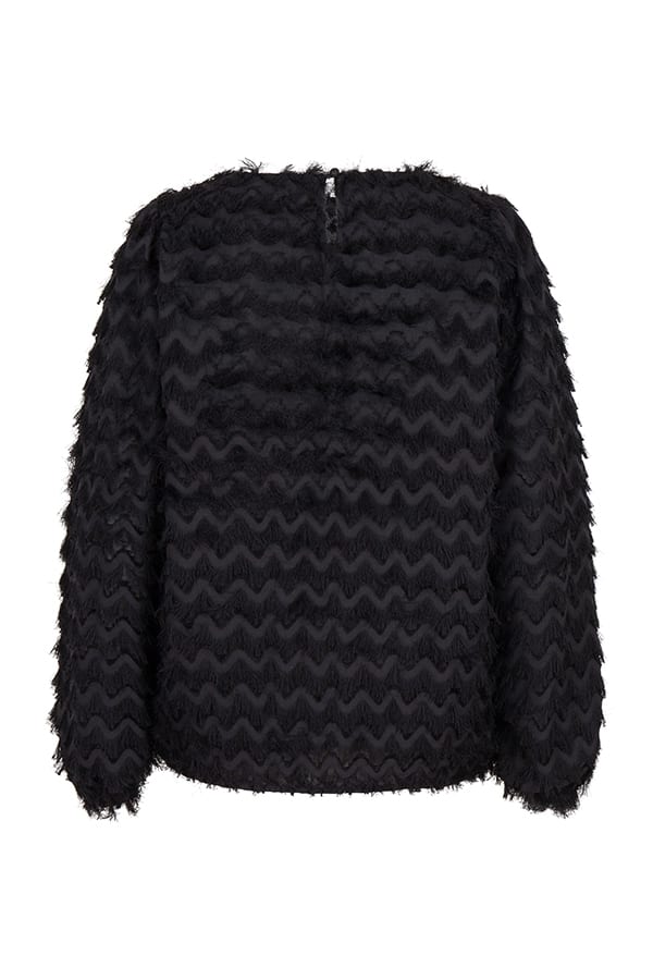 Lofty Manner Blouse Cathy - zwarte blouse voor dames