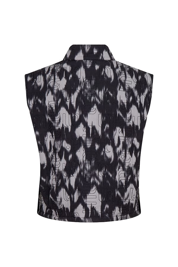 Lofty Manner PK41 - Gilet Inez voor dames - Grijs Dessin