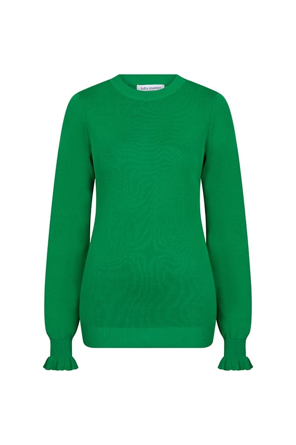 Lofty Manner PK09 - Sweater Ilja – dames trui - Groen