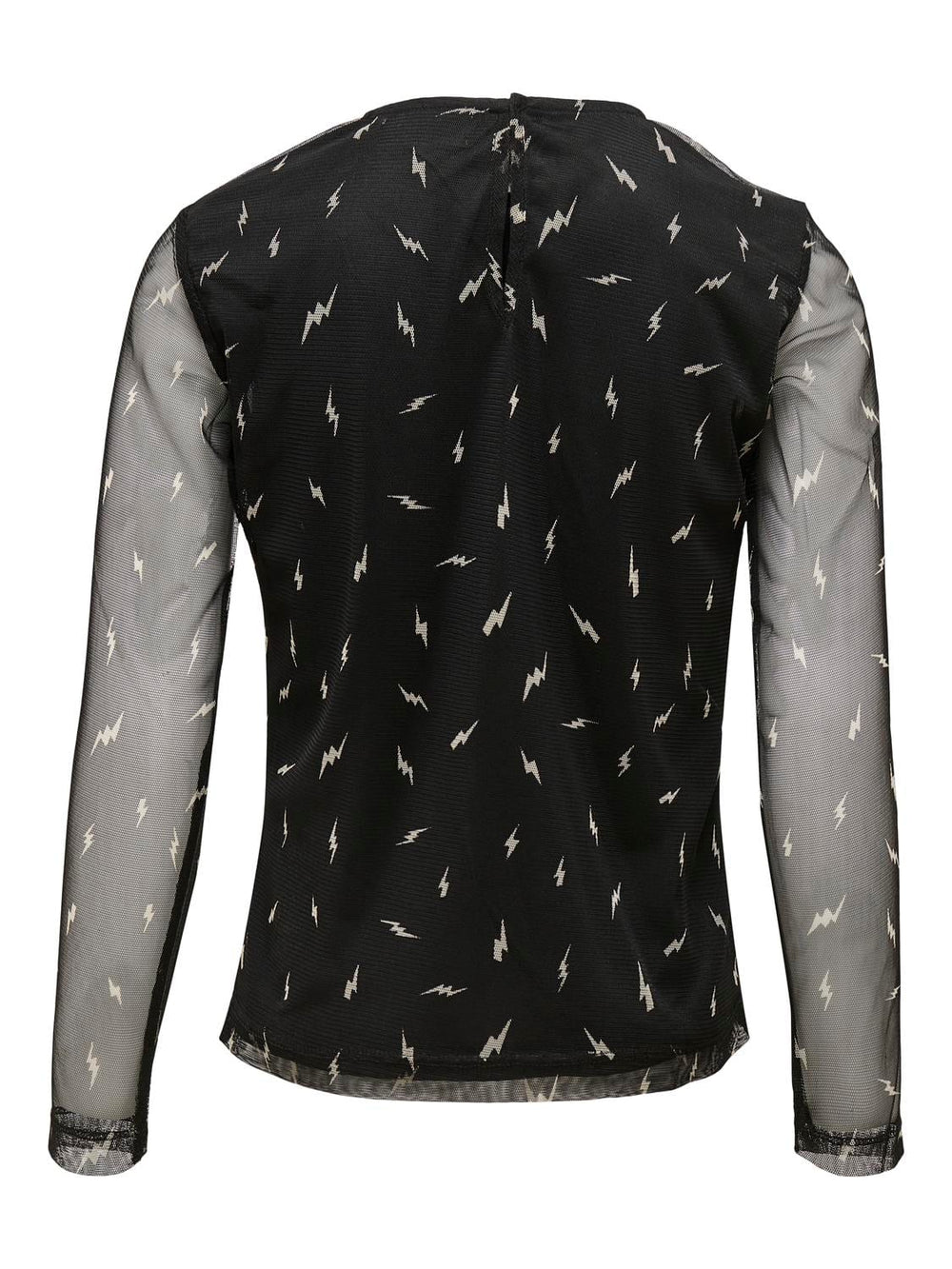 Kids Only t-shirt l/m zwart dessin – meisjes